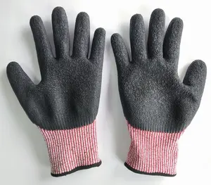 Latex Cut Resistance Glove YULAN Latex Coated Cut Resistant Gloves Level 5 CE