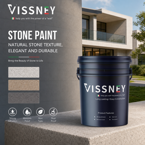Rivestimento Liquido Acrilico a Base d'Acqua Resistente alle Intemperie, Vernice Spray Effetto Marmo e Granito per Pareti Esterne - Product Image 1