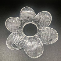 Luminaire suspendu en verre floral transparent, sur mesure pour restaurant, chambre, balcon, escalier, couloir, style européen-américain