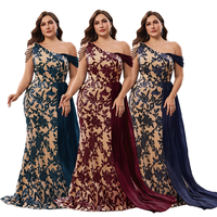 Robes de soirée luxueuses grande taille LY2924D, robes de soirée sirène sans manches à paillettes, robes de mariée formelles pour demoiselles d'honneur
