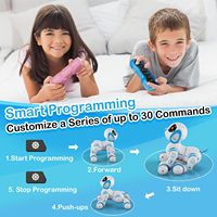 Robot chien Contixo R3, jouet pour enfants, télécommande, interactif, intelligent, jouet dansant, garçons, filles, tout-petits, âge 3-12 ans, bleu, anniversaire