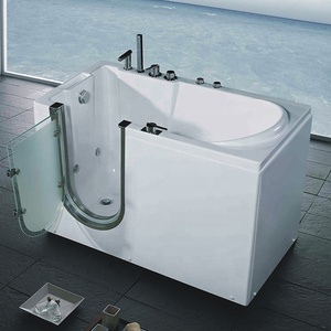 Bañera acrílica elegante para interiores, bañera para personas mayores, para discapacitados, bañera de masaje, bañera para caminar - Product Image 2
