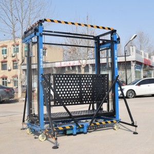 Plataforma Elevatória Elétrica Dobrável 2M 6M 12M, Andaime Elétrico Automático Móvel Dobrável com Rodas - Product Image 6