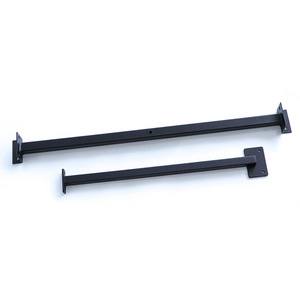 Riel de armario de acero inoxidable para montaje en pared, riel único con amortiguador, herrajes metálicos no desmontables - Product Image 1