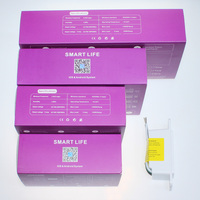DS-122 taille américaine 110V Alexa Google Home commande vocale Tuya Smart Life 1gang WiFi interrupteur d'éclairage avec bouton poussoir et minuterie