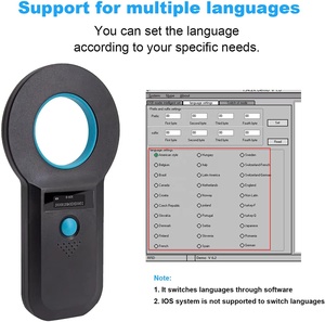 OTPS 134.2khz/125khz 애완 동물 칩 RFID 동물 ID 태그 개 고양이 상 마이크로 칩 휴대용 스캐너 RFID 애완 동물 칩 마이크로 칩 리더 - Product Image 5