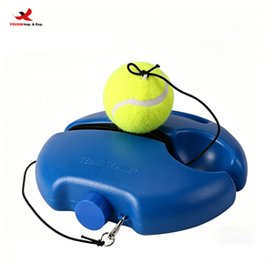 Entrenador de rebote de tenis con base redonda y correa de alta elasticidad - Duradero y resistente al desgaste para práctica individual GZ RTS Pedido mixto a granel - Product Image 1