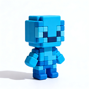 Figura de PVC personalizada estilo <span class=keywords><strong>pixel</strong></span> <span class=keywords><strong>art</strong></span> 3D, modelo de personaje decorativo - Product Image 2