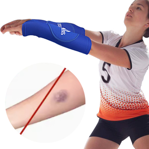 Maniche del braccio di <span class=keywords><strong>pallavolo</strong></span> che passano colpendo le maniche dell'avambraccio con cuscinetti di protezione e foro per il pollice - Product Image 5
