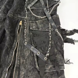 Pantalones Vaqueros Hip Hop Personalizados para Hombre 2025 con Bordados y Decoraciones de Botones, Diseño Y2K de Pierna Ancha y Corte Bootcut para Primavera - Product Image 6