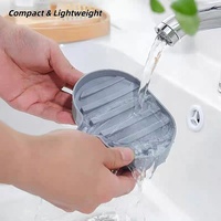 Jabonera de Plástico 100% PET con Diseño de Drenaje, para Hotel, Hogar, Baño, Color Personalizado, Gran Venta