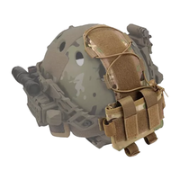 REVIXUN Pochette tactique Molle pour batterie de casque Pochette amovible pour équipement Accessoires Sac à contrepoids Sac de contrepoids