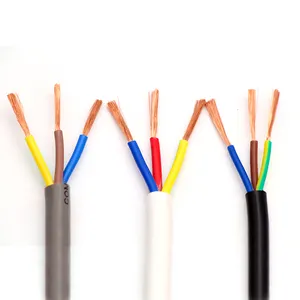 Cable de 0,6/1KV de 3 núcleos, Conductor de cobre puro de 4 núcleos, aislamiento de PVC, Cable de alimentación NYY