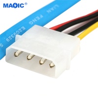 Aksesoris Komputer OEM Sata 29Pin 7Pin IDE 4Pin SAS SFF-8482 Kabel Data Daya Sata Kabel Hard Drive Kabel Sata