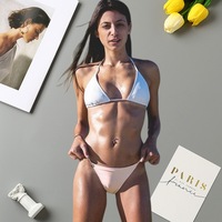 Nouvelle collection été 2026 : Lingerie féminine micro string taille basse, à fines bretelles, invisible, style bikini