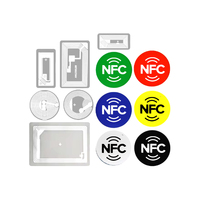 Etiquetas NFC al por Mayor de 25 mm de Diámetro, 22x11 mm, Etiquetas de Papel RFID UHF Personalizadas, Etiqueta RFID Impermeable y Grabable con Frecuencia de 13.56 MHz