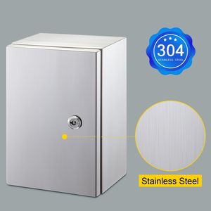 Stainless Steel <b>Electrical</b> Enclosure 16 X 12 8 Inch IP66 <b>Waterproof</b> Distribution <b>Box</b> With Mounting Plate for Outdoor Use D0100HA - Product Image 2