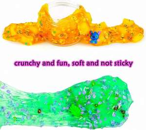 Kit de Slime Transparente en Cubos, Plastilina Elástica Antiadherente, Juguetes de Slime para Niños y Niñas, Regalos - Product Image 3