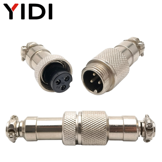 GX12 Aviator Aviation Circular Push-Pull Connector 12mm Male Female LC Cable Wire 2 3 4 5 6 Pin Air Mating Docking Plug Socket
