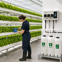 Système d'Injection Automatique d'Engrais Aurlgrow avec Contrôleur PH EC pour Serres, Hydroponie et Agriculture Verticale