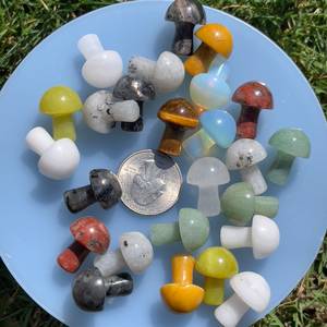 Venta al por mayor de hongos de cristal de <span class=keywords><strong>piedra</strong></span> natural pulidos, mini tallados, curativos - Product Image 5