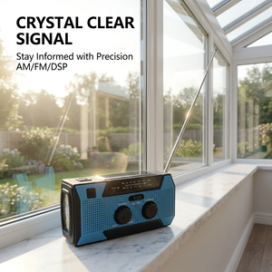 Radio de Emergencia Solar Family Safety Guardian de 5000 mAh con <span class=keywords><strong>Puerto</strong></span> USB-C para Preparación en Caso de Corte de Energía en el Hogar Durante Incendios - Product Image 4