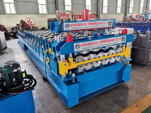 Chống ngưng tụ cảm thấy vật liệu cách nhiệt tấm Composite hai lớp gạch men mái ngói cuộn tạo thành máy - Product Image 2