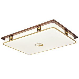 New Chinese Style <b>Ceiling</b> <b>Light</b> Walnut Wood Led Living Room Bedroom Lighting Fixture - Product Image 3