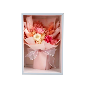 Wholesale Natural Real Dried <strong>Flower</strong> Packaging <strong>Box</strong> Preserved Roses Bouquet <strong>Box</strong> Luxury Gift <strong>Box</strong> With Window - Product Image 3