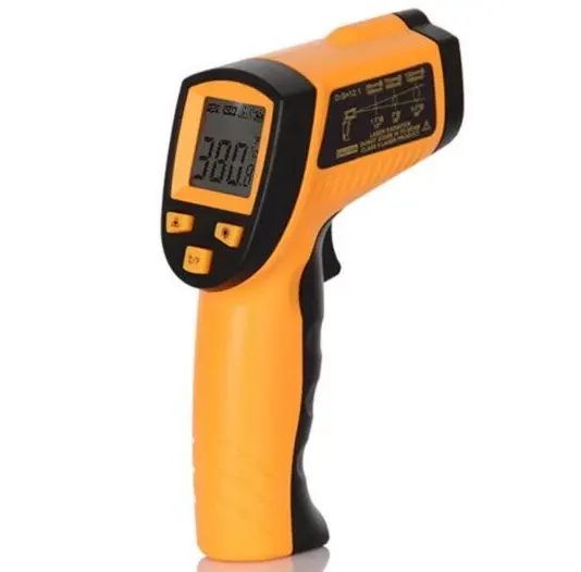 WH380 Lcd Digitale-50 Tot 380 Graden Non-Contact Industriële Hoge Temperatuur Thermometer Gun