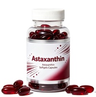 Compléments alimentaires en gélules d'astaxanthine à marque privée OEM/ODM pour la santé de la peau et des yeux