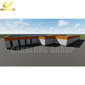 Bán Buôn Đúc Sẵn Cách Điện Thép Xây Dựng Kho Với Mái Bằng - Product Image 2