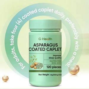 Kapsul Ekstrak <span class=keywords><strong>Asparagus</strong></span> G-Health Sumber Tumbuhan Alami Murni Mendukung Imunitas Antioksidan Mendukung Kesehatan Otak Bebas Gluten - Product Image 1