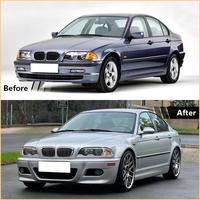 Kit de conversion extérieur style M3 E46 pour pare-chocs avant et arrière et jupes latérales, pièces automobiles pour BMW Série 3 E46 1998-2004