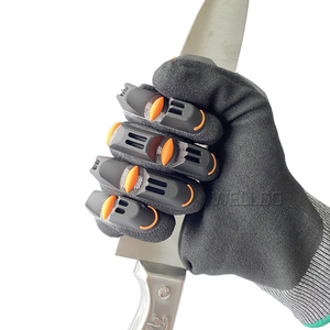 Gants d'impact pour champs pétrolifères bon marché Gants <span class=keywords><strong>Mechanix</strong></span> Gants de sécurité pour chantiers miniers 7 jours Finition sableuse en nitrile - Product Image 2