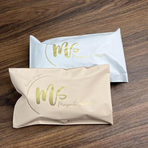Wholesale Biodegradable Packaging Cheap <b>Bags</b> Printing Custom Logo Plastic Wrap White Peach Shipping Mailers for <b>Clothing</b> - Product Image 1