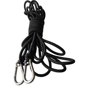 Corde élastique en nylon 5 cm x 15 m avec mousquetons en acier inoxydable 304 pour activités de plein air et utilisation en bateau - Product Image 1