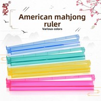 Alat Penyortir Mahjong Imperial Sacred American 18 Inci Plastik Transparan 2-in-1 Pengatur Mahjong Dilengkapi Batang Dorong