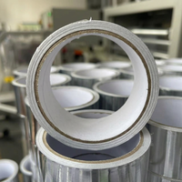 Ruban adhésif en aluminium pour conduit de retour d'air froid 48 mm x 20 m pour la réparation de la climatisation, l'isolation thermique et l'étanchéité des conduites de fournaise domestique
