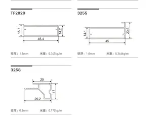 Extrusion Factory New Design Profiles Invisible Hidden Design Aluminum Cabinet MIrror Frame For Bathroom Medicine Cabinet