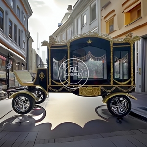 OEM đặc biệt giao thông vận tải vàng retro xe tang tang lễ Cung cấp giao thông vận tải Xe Điện Quan tài xe - Product Image 4