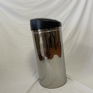Lixeira de Aço Inoxidável <span class=keywords><strong>50L</strong></span> Ecológica com Sensor e Tampa para Banheiro, Cozinha, Uso Externo e Portátil, Alimentada por Bateria - Product Image 2