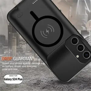 Ốp lưng sạc không dây 10000mAh tương thích MagSafe cho <span class=keywords><strong>Samsung</strong></span> <span class=keywords><strong>Galaxy</strong></span> S25 Ultra, S24 Plus, S22, S23, A15, A16, A54, A55, A35 - Product Image 3