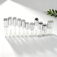 Tube de brillant à lèvres de luxe vide avec grand pinceau applicateur, emballage personnalisé, grande capacité, épais et luxueux