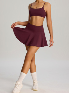 Bnice, conjuntos de 2 piezas para mujer, falda de <span class=keywords><strong>tenis</strong></span>, Sujetador deportivo, minifalda, traje corto de Golf Pickleball, vestido de entrenamiento atlético <span class=keywords><strong>con</strong></span> ropa de bolsillo - Product Image 6