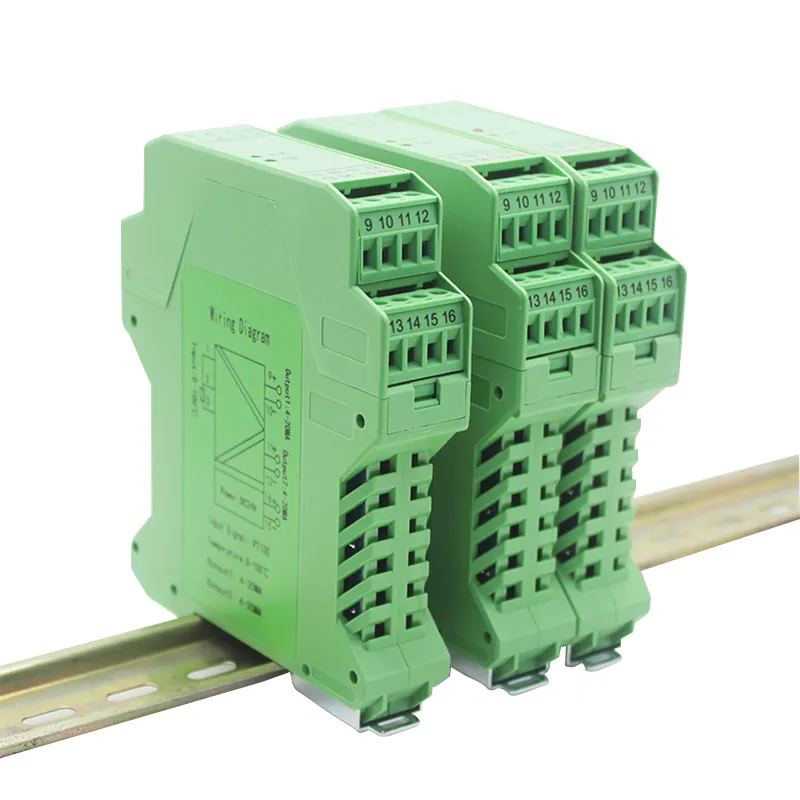 Bsr RTD PT100 Nhiệt Độ Transmitter 4-20mA Din Rail Gắn Cu50 PT100 Nhiệt Độ Transmitter