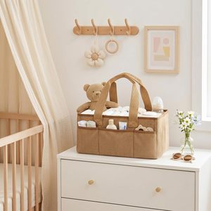 Organisateur de couches pour bébé en velours côtelé avec matelas à langer portable - Organisateurs et rangements portables pour bébé - Product Image 6