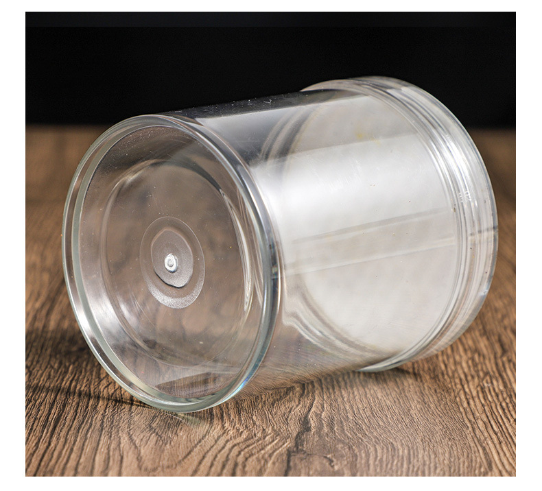 Dry Foods Storage Tank Spiral Crystal Easy-open Aluminum Cylinder Thick Transparent Easy Pull-off Can for Milk and Candy