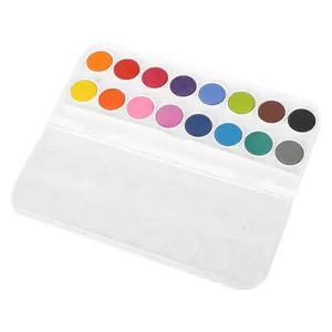 12/16/28/36 Cores Sólidas Bloco Aquarela Pintura Set Pigmento Lavável Pintura para Adultos Profissionais Criança (16 cores)