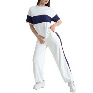 Conjunto Deportivo Casual de Maternidad para Mujer, 2 en 1, Color Rosa, Top sin Mangas con Botones y Pantalones a Juego, Color Sólido, Ligero, de Nailon/Algodón, Resistente al Viento - Product Image 1